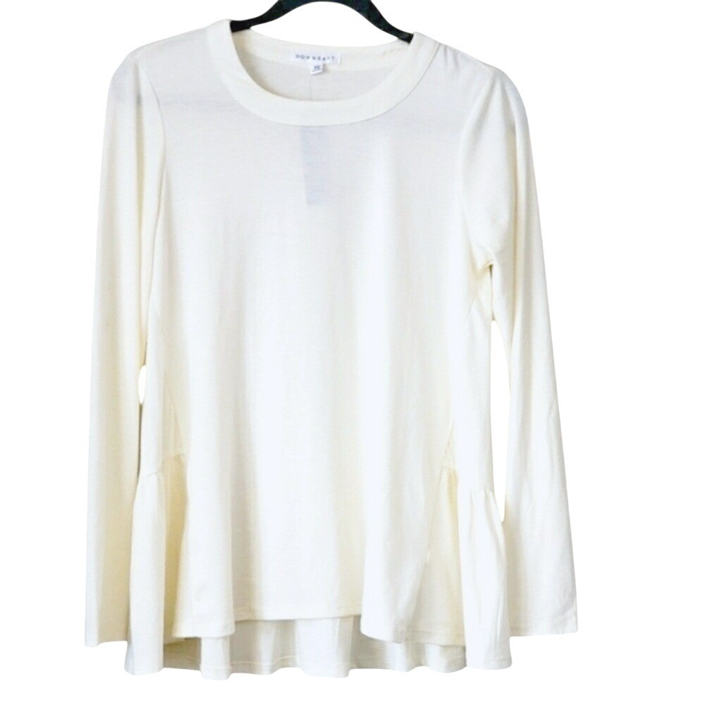Downeast top size‎ XS long sleeve cream New